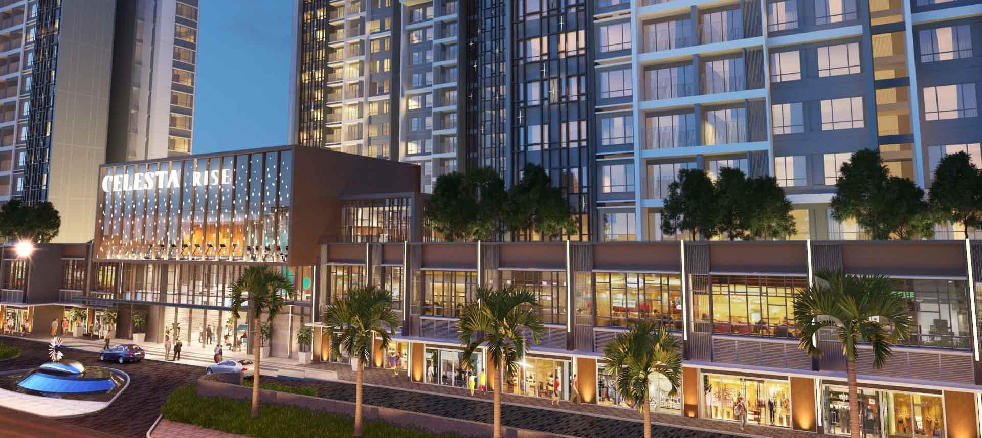 Celesta Rise - Street-front apartment